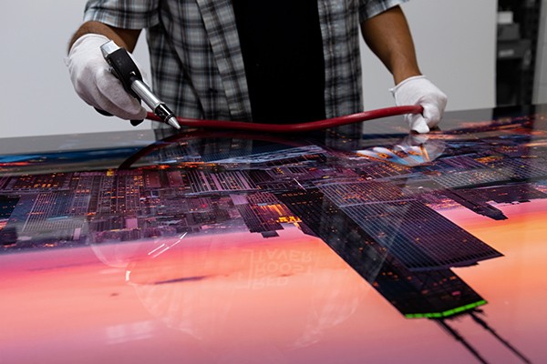 Glass Photo Prints vs Metal Photo Prints, Metal Print in production