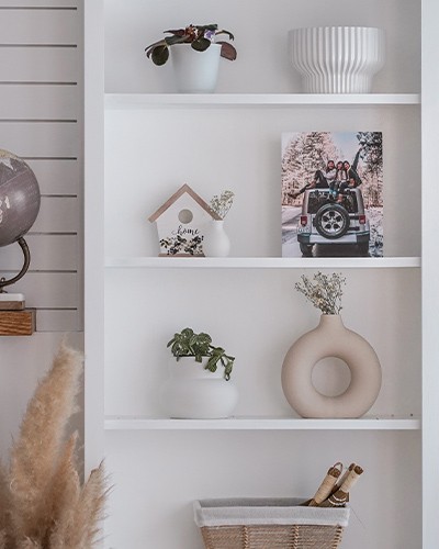 Custom Photo Prints on Metal on Display for Home Decor